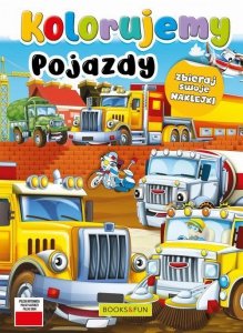 Kolorujemy pojazdy z naklejkami