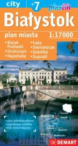 Białystok plus 6 plan miasta plastik