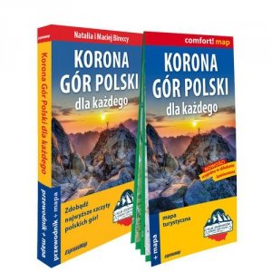 Korona Gór Polski dla każdego 2w1 przewodnik+mapa