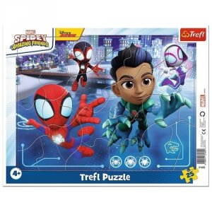 Puzzle ramkowe Spiderman Pajęczy skok 25