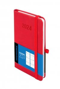 Kalendarz 2024 Memo B6 TDW czerwony