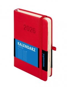 Kalendarz 2026 Memofix B6 DNS czerwony