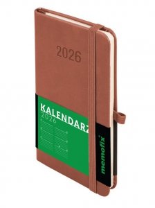 Kalendarz 2026 Memofix A6 TDW mocha mousse