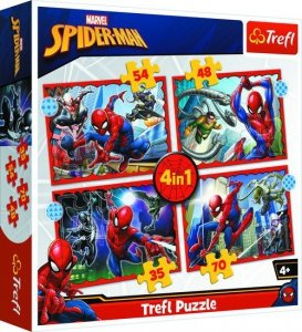 Puzzle 4w1 Bohaterski Spider-Man