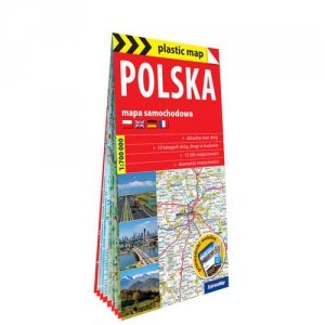 Polska foliowana mapa samochodowa 1:700 000