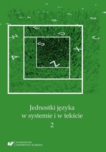 Jednostki języka w systemie i w tekście 2 (EBOOK PDF)