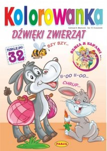 Kolorowanka. Dźwięki zwierząt