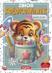 Zbiór kolorowanek z naklejkami. Martel