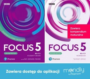 Focus Second Edition 5. Komplet Podręcznik + Zeszyt ćwiczeń + dostęp do aplikacji Mondly by Pearson