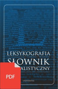 Leksykografia - słownik specjalistyczny (EBOOK PDF)