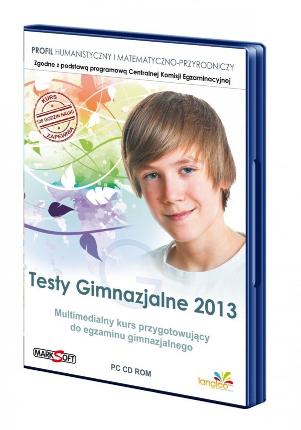 Testy gimnazjalne. Profil humanistyczny i matematyczno-przyrodniczy. Multimedialny kurs przygotowujący do egzaminu gimnazjalnego. PC CD-ROM