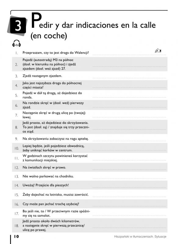 Hiszpański w tłumaczeniach. Sytuacje. Książka z płytą CD MP3