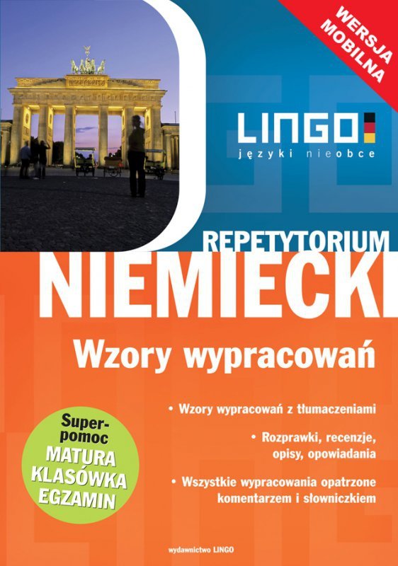 Niemiecki. Wzory wypracowań. Wersja mobilna (EBOOK)