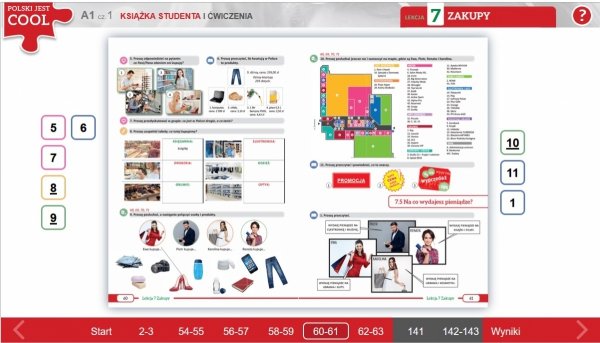 łatwa nawigacja dzięki możliwości powrotu do widoku strony z podręcznika