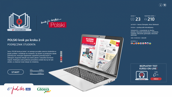 Polski krok po kroku A2-B1. Podręcznik studenta (e-coursebook)