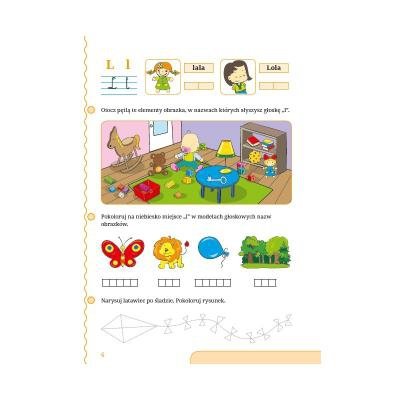 Wesołe literki. Ćwiczenia wspomagające naukę pisania 