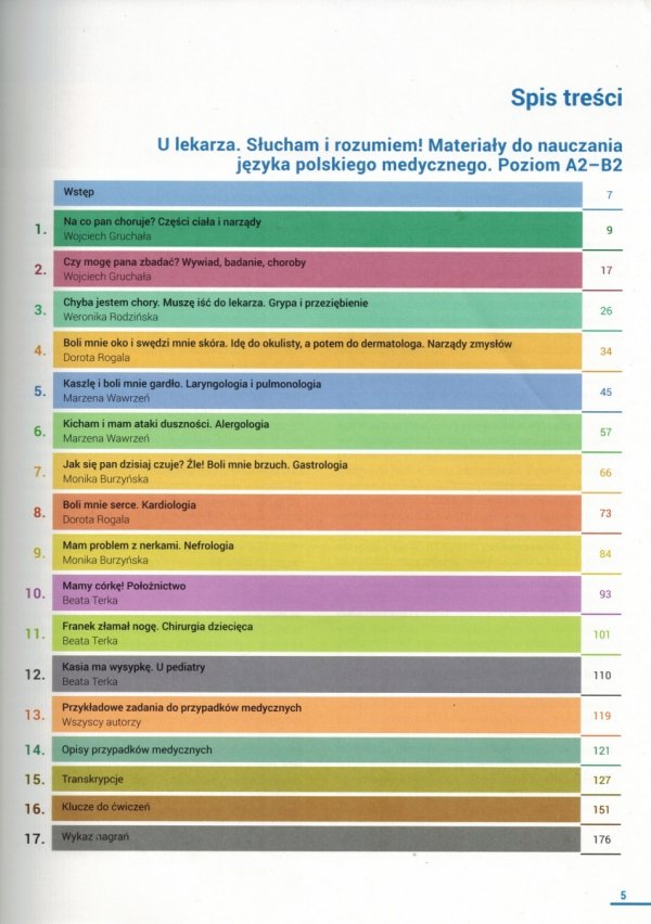 U lekarza. Słucham i rozumiem! Materiały do nauczania języka polskiego medycznego z płytą MP3. Poziom A2-B2