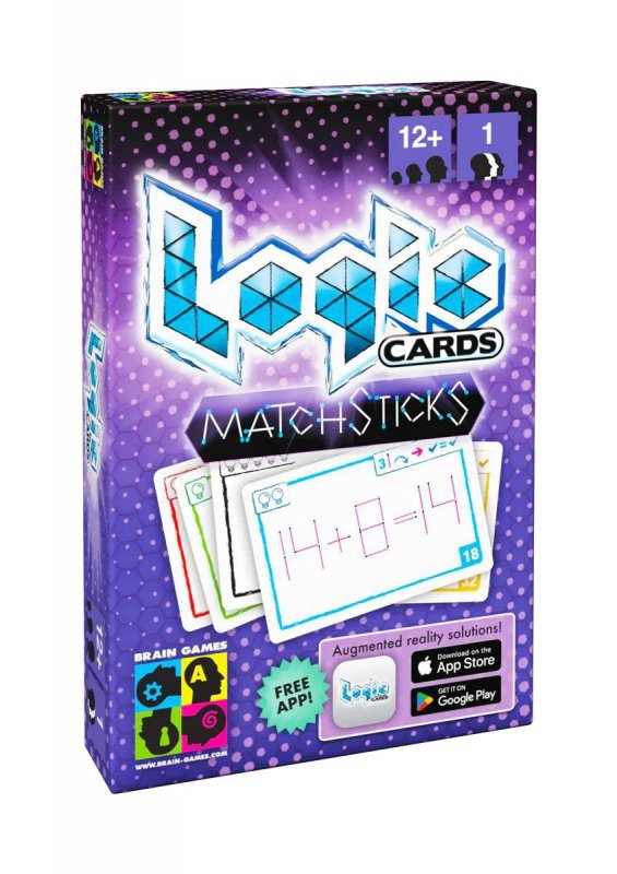 Logic cards. Matchsticks
