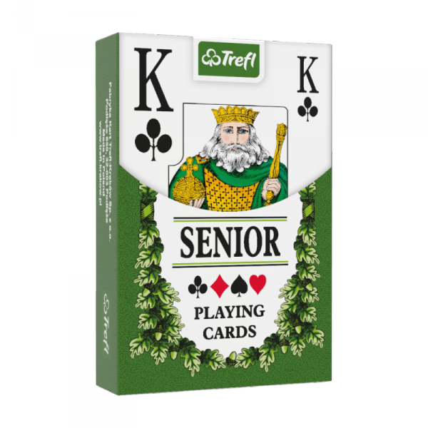 Karty do gry Senior 55 listków, różne kolory