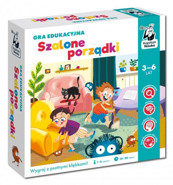 Szalone porządki. Gra edukacyjna. Kapitan Nauka