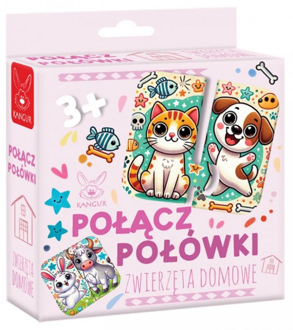Połącz Połówki. Zwierzęta Domowe 3+
