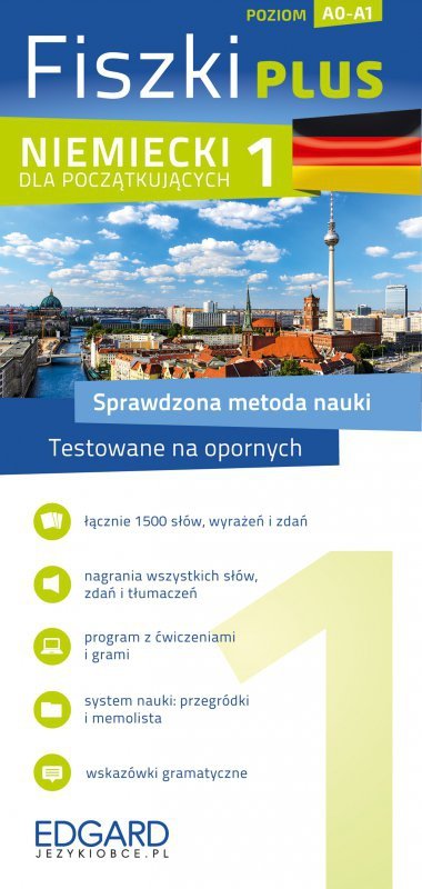 EDGARD. Niemiecki. Fiszki Plus dla początkujących 1 wyd. 2022