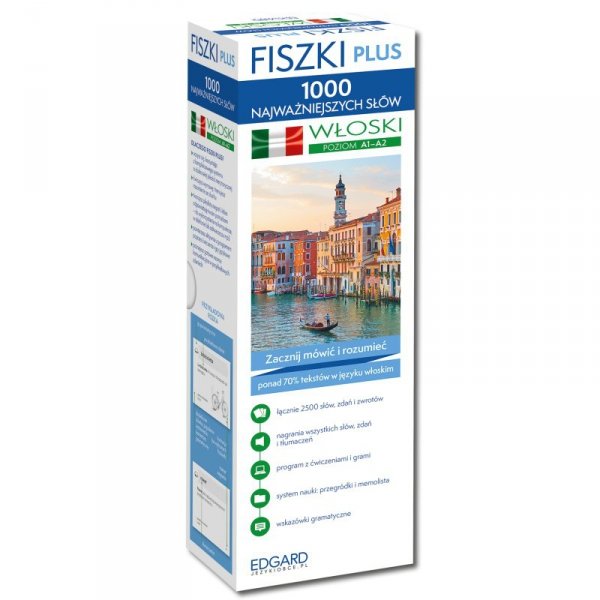Włoski Fiszki PLUS 1000 najważniejszych słów