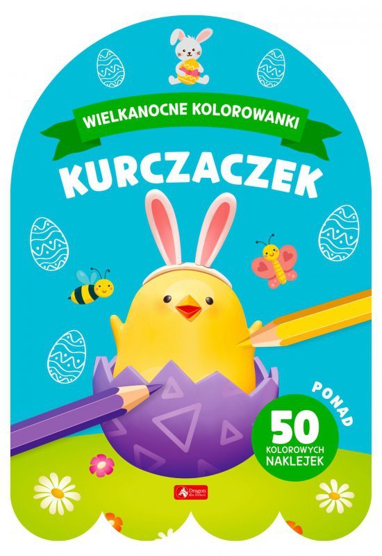 Wielkanocne kolorowanki. Kurczaczek