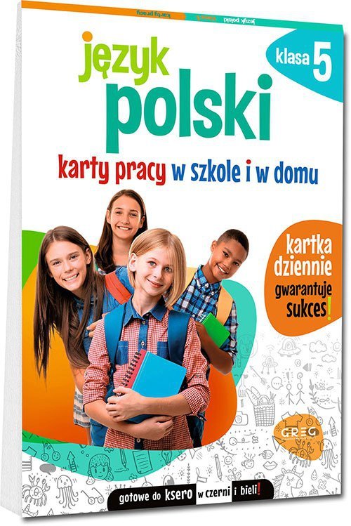 Język polski. Karty pracy w szkole i w domu - klasa 5.