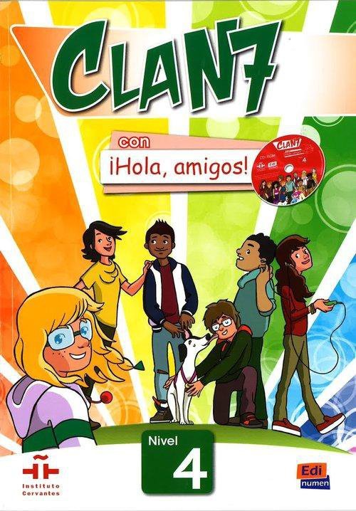 Clan 7 con Hola amigos 4 podręcznik + CD MultiROM