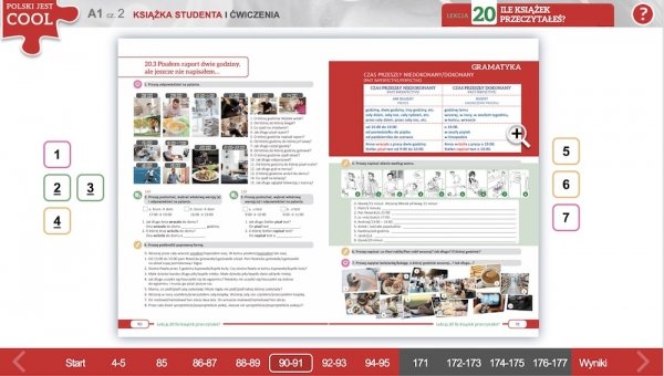 łatwa nawigacja dzięki możliwości powrotu do widoku strony z podręcznika