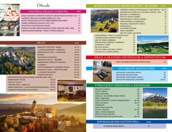 Zamek w Starej Lubowli. Hrad v Starej Ľubovni. Przewodnik ilustrowany - wersja słowacka 