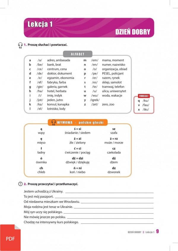 Po prostu polski. Podręcznik do nauki języka polskiego dla uchodźców z Ukrainy (EBOOK PDF)