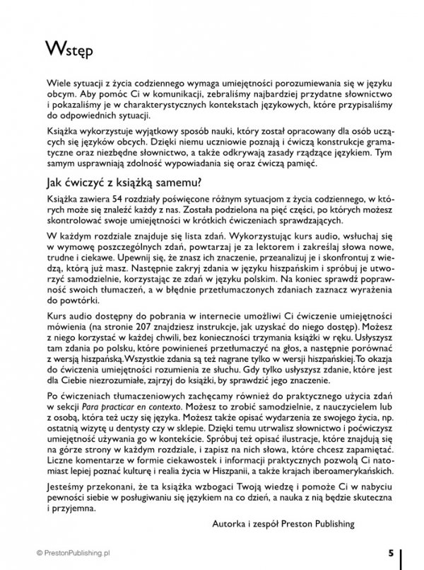 Hiszpański w tłumaczeniach. Sytuacje. Książka z płytą CD MP3