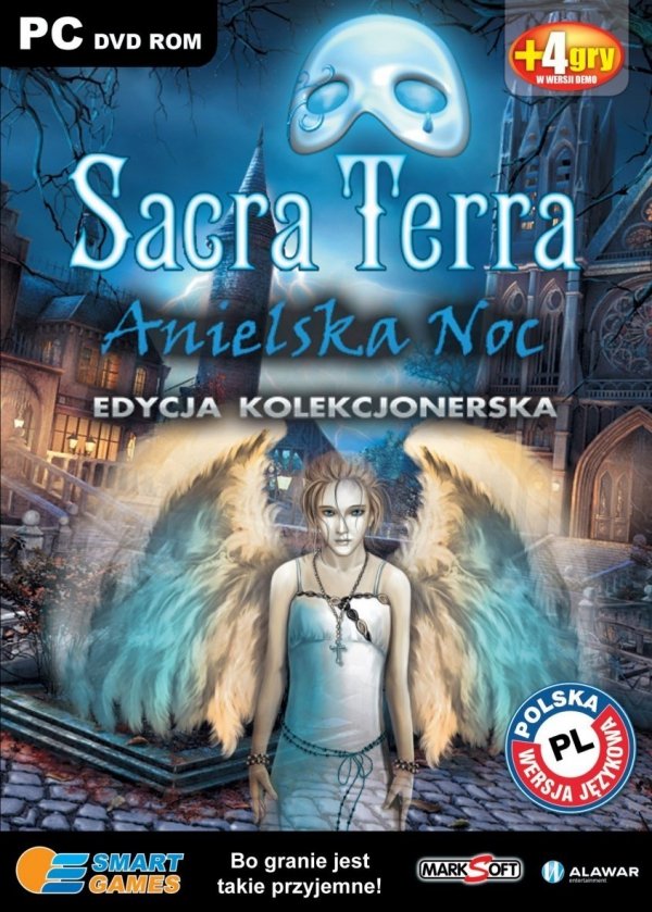 Sacra Terra. Anielska noc. Edycja kolekcjonerska. Smart games. PC DVD-ROM + 4 gry w wersji demo