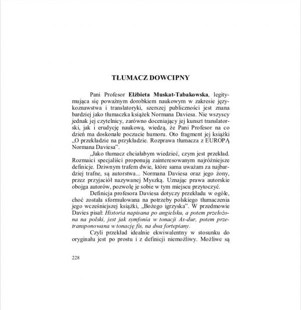 Alchemia zawodu tłumacza