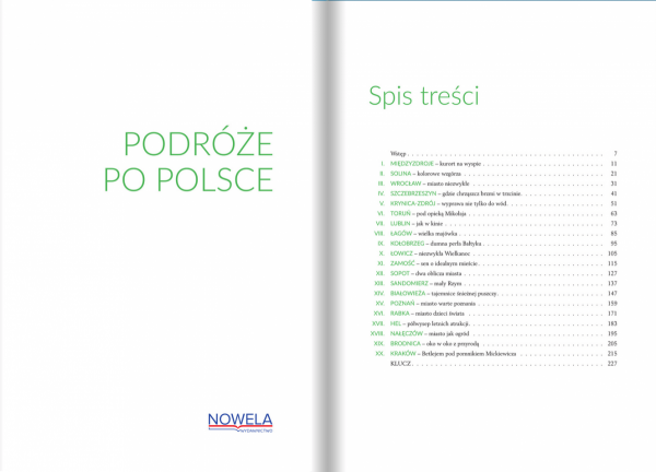 Podróże po Polsce - przykładowe strony podręcznika realioznawstwa polskiego dla cudzoziemców