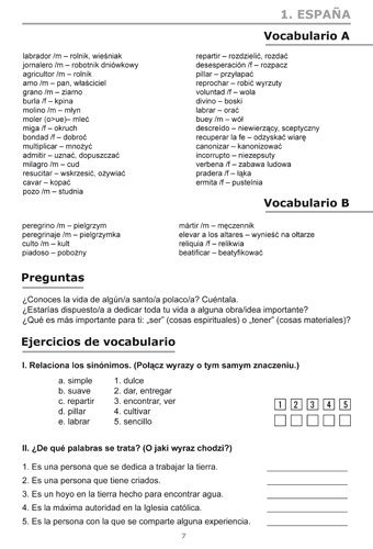 Espańol. Repetytorium tematyczno-leksykalne z ćwiczeniami 3. Odkryj Hiszpanię