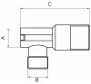 Ferro zawór grzybkowy 1/2x3/8