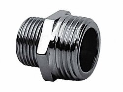 Nypel redukcyjny chromowany 1/2x3/8 chrom