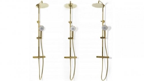 Rea zestaw natryskowy z termostatem Vincent Light Gold
