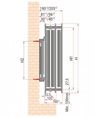 Grzejnik stalowy panelowe Diamond C33 600x900
