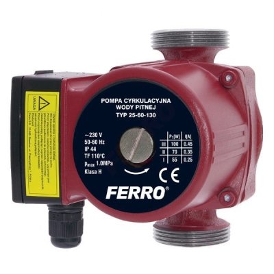 Pompa cyrkulacyjna Ferro 25-60/130