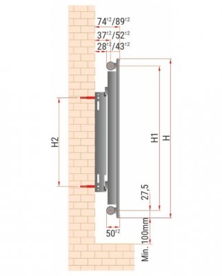 Grzejnik stalowy panelowy Diamond C11 600x400