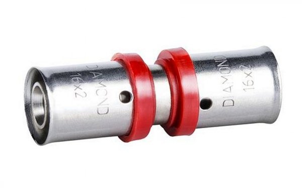 Złączka pex zaciskana 16x16 mufa