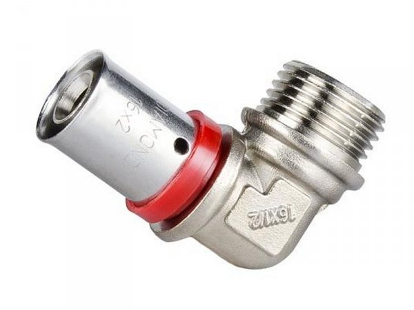 Kolano pex zaciskane 25x3/4 GZ