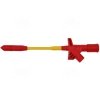 Chwytak z igłą gn. 4mm KLEPS 2700-R 60V= / 30V~, 10A czerwony