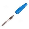 Wtyk banan 4mm WB412-BU 50V=/30V~ 24A niebieski