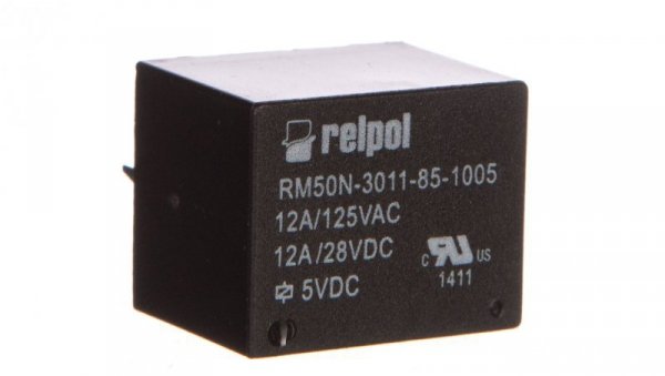 Przekaźnik miniaturowy 1P 12A 5V DC PCB RM50N-3011-85-1005 2614645
