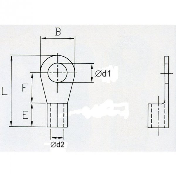 KON2-5 Końc. oczkowa nieizol. 1,5-2,5mm2/M5 100szt